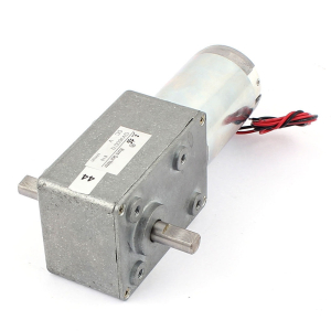 DC 12V 5RPM 3A 210KG.CM 10mm Dual Shafts High Torque Reversible Gear Motor